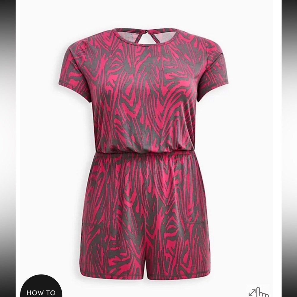 NEW TORRID SUPER SOFT ELASTIC WAIST LOUNGE ROMPER SIZE 00,0X,1X and 3X